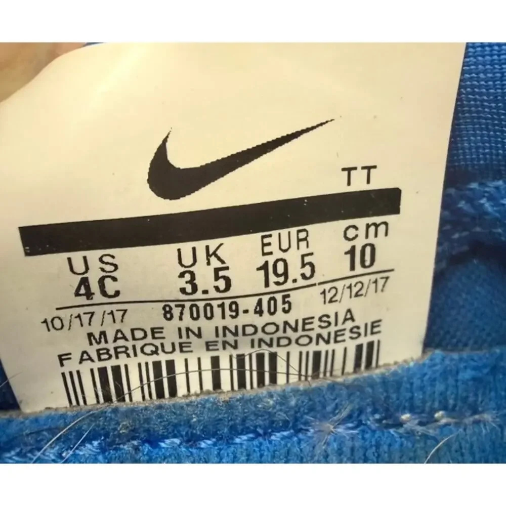 Nike Presto Extreme Toddler 4C Blue Gray Slip On Sneakers